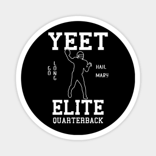 Yeet Elite Quarterback Football Fan Magnet